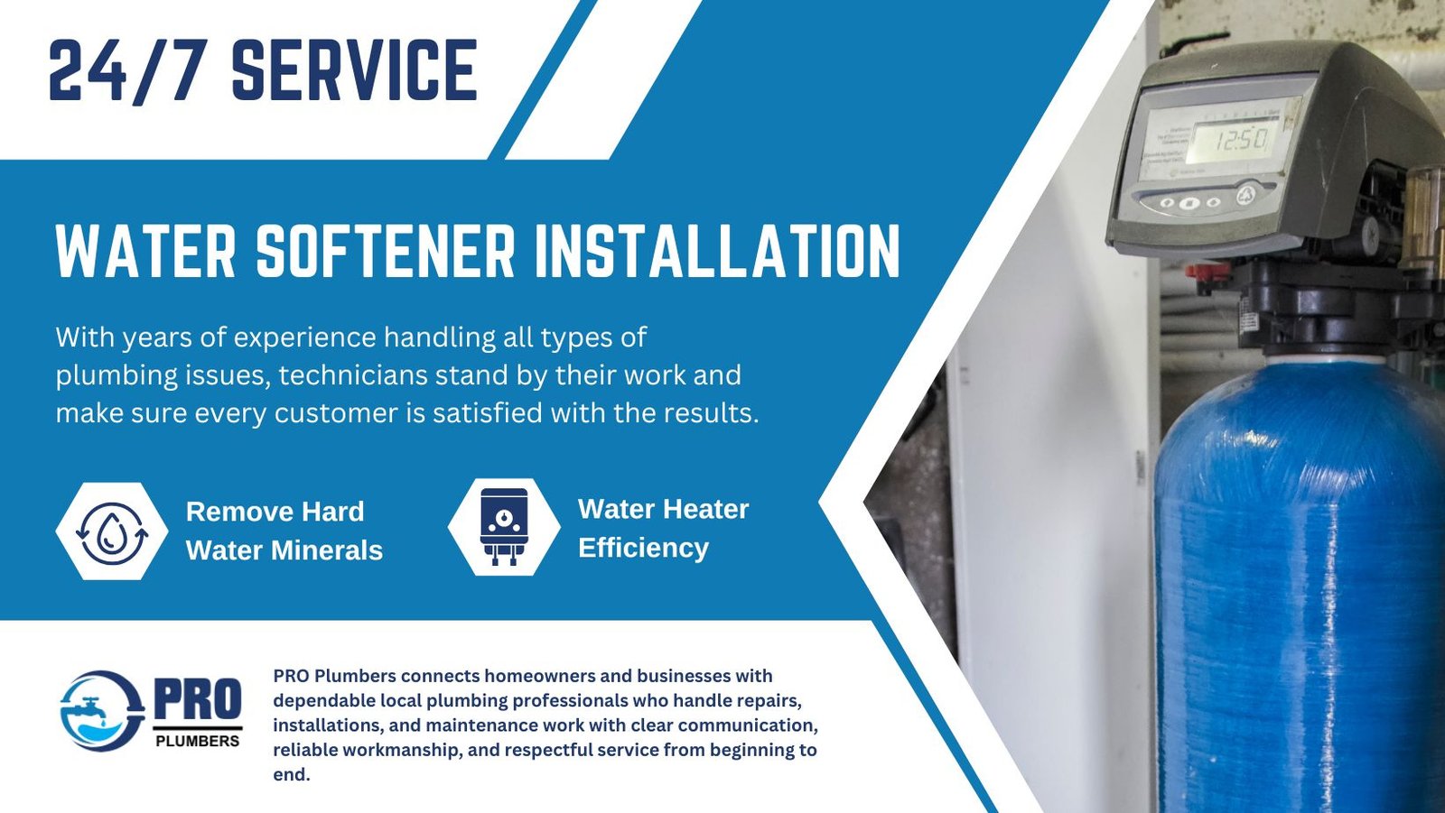 Water softener installation in Carson, CA